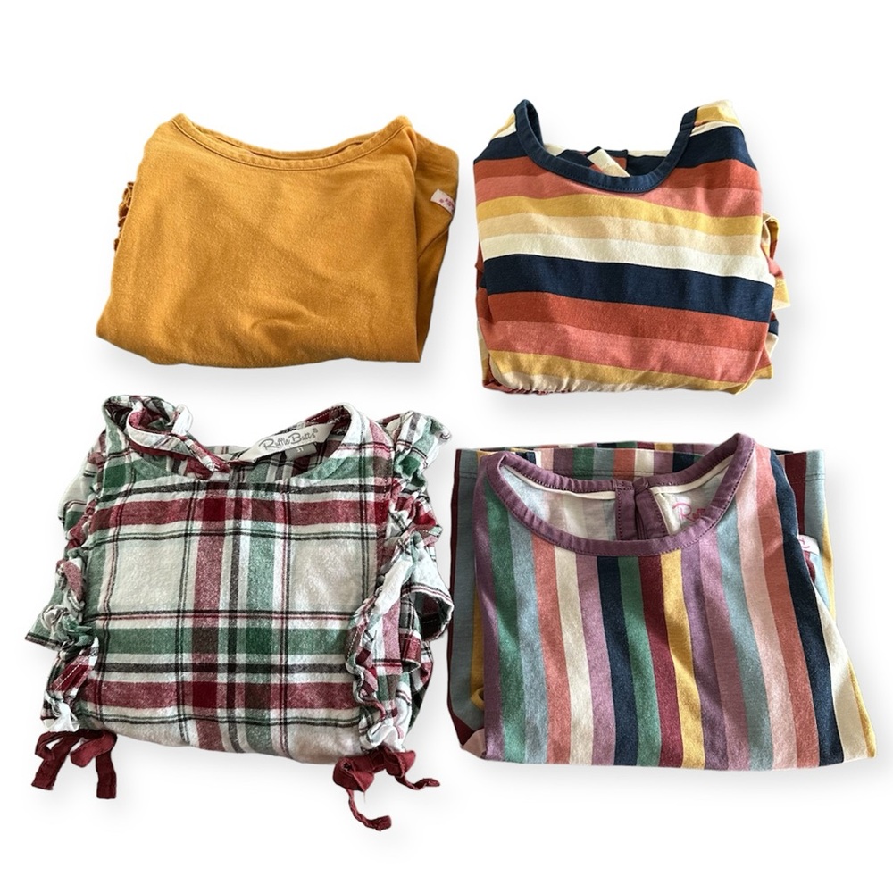 Ruffle Butts Multicolor Kids Dresses Set